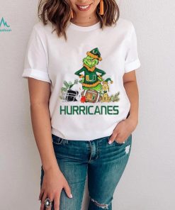Miami Hurrincanes Grinch and Max dog funny Christmas shirt