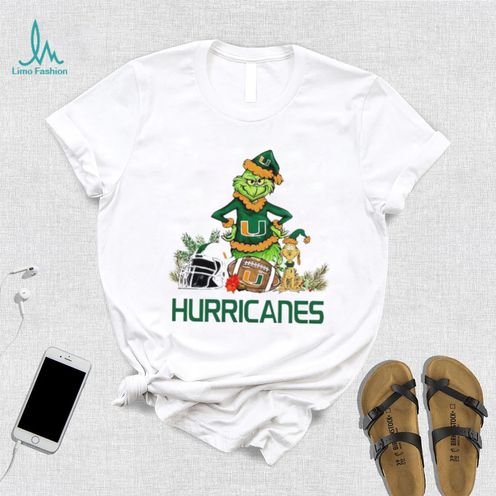 Miami Hurrincanes Grinch and Max dog funny Christmas shirt Miami Hurrincanes Grinch and Max dog funny Christmas shirt