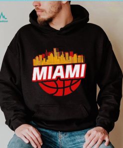 Miami basketball city logo gift shirt