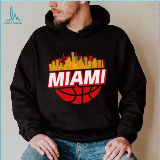 Miami basketball city logo gift shirt