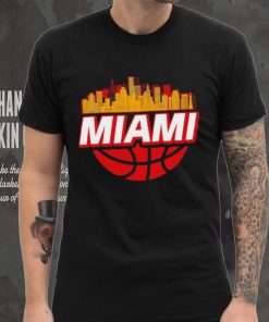 Miami basketball city logo gift shirt