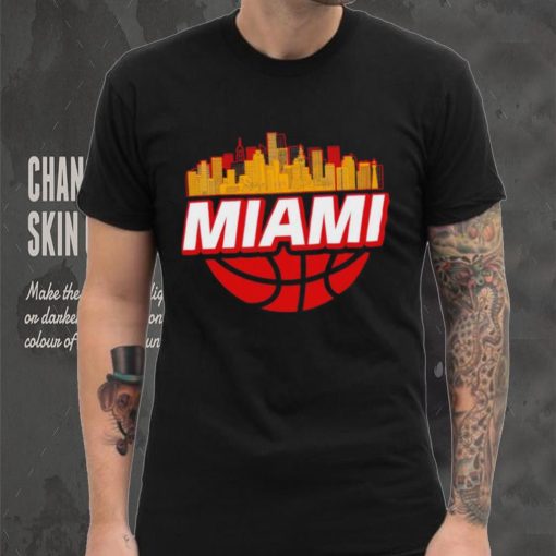 Miami basketball city logo gift shirt