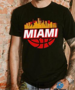 Miami basketball city logo gift shirt