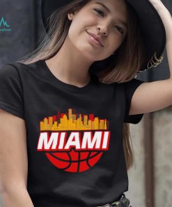 Miami basketball city logo gift shirt