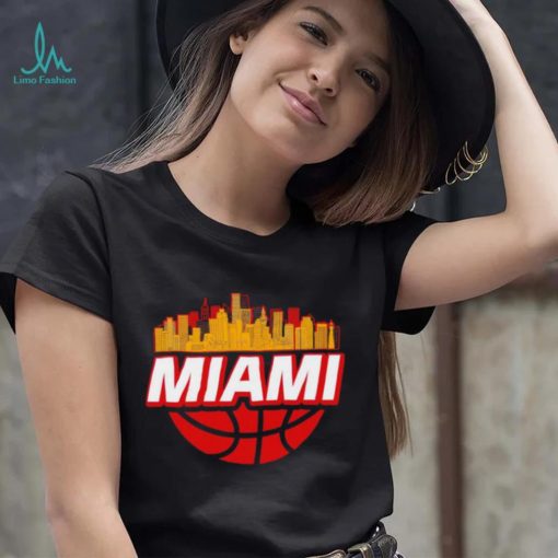 Miami basketball city logo gift shirt