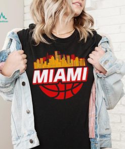 Miami basketball city logo gift shirt