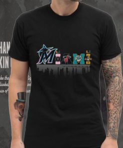 Miami city sport teams logo shirt