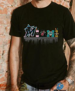 Miami city sport teams logo shirt