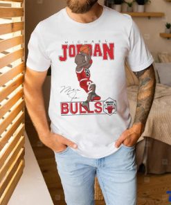 Michael Jordan Chicagon Bulls cartoon signature shirt