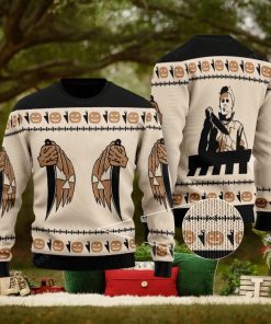 Michael Myers Halloween Knitted Christmas Sweater For Men And Women