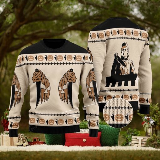 Michael Myers Halloween Knitted Christmas Sweater For Men And Women