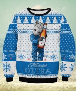 Michelob Ultra Baby Groot Ugly Christmas Sweater