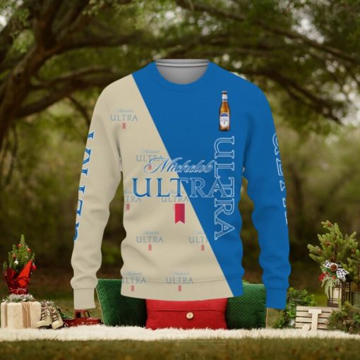 Michelob Ultra Beers Beers And Whiskey Pattern Logo Christmas Sweater