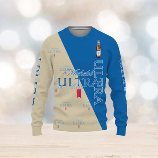 Michelob Ultra Beers Beers And Whiskey Pattern Logo Christmas Sweater