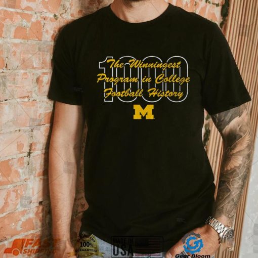 Michigan Football Winningest Program Shirt