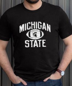 Michigan State Spartans Distressed Football Shirt