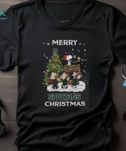 Michigan State Spartans Snoopy Family Christmas Shirt