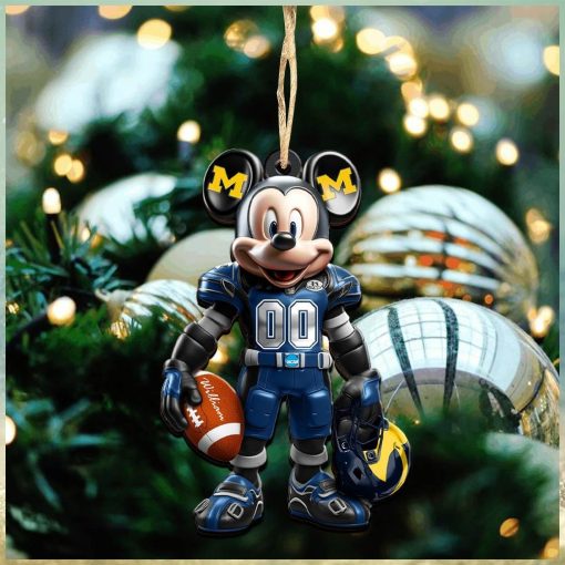 Michigan Wolverines Christmas Ornaments, Mickey Mouse Christmas Ornament