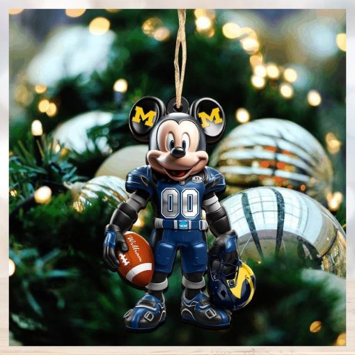 Michigan Wolverines Christmas Ornaments, Mickey Mouse Christmas Ornament