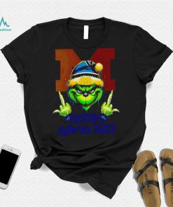 Michigan Wolverines Grinch middle finger haters gonna hate shirt