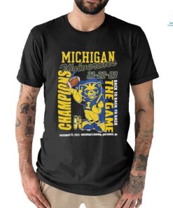 Michigan Wolverines Mascot Back To Back To Back The Game Champions Shirt