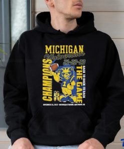 Michigan Wolverines Mascot Back To Back To Back The Game Champions Shirt