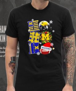 Michigan Wolverines NCAA ho ho ho Christmas shirt, hoodie, sweater, long sleeve and tank top Michigan Wolverines NCAA ho ho ho Christmas shirt