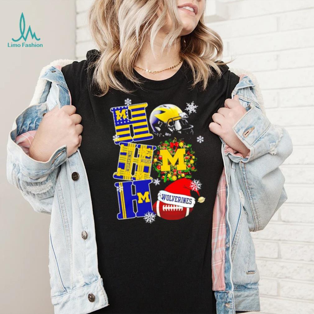 Michigan Wolverines NCAA ho ho ho Christmas shirt Michigan Wolverines NCAA ho ho ho Christmas shirt