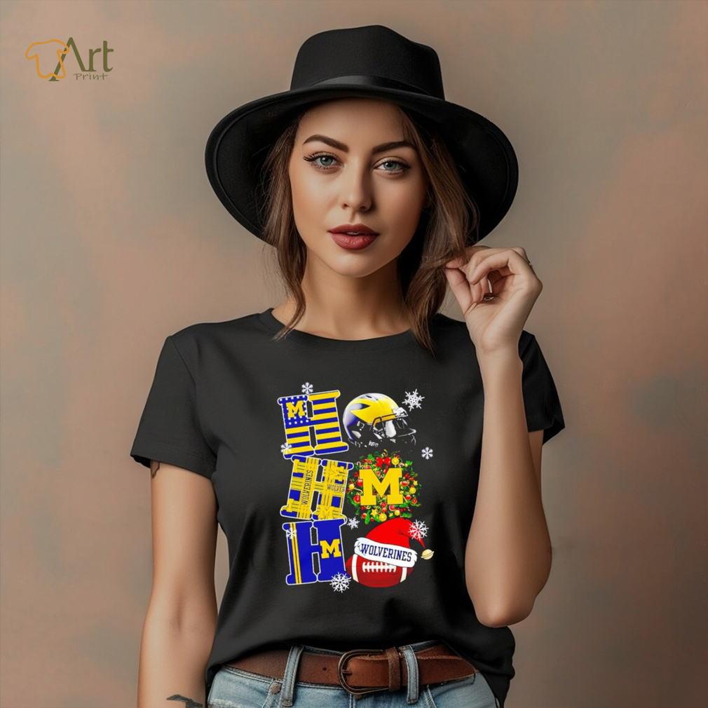 Michigan Wolverines NCAA ho ho ho Christmas shirt Michigan Wolverines NCAA ho ho ho Christmas shirt