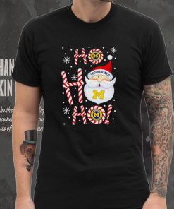 Michigan Wolverines Santa Claus ho ho ho shirt