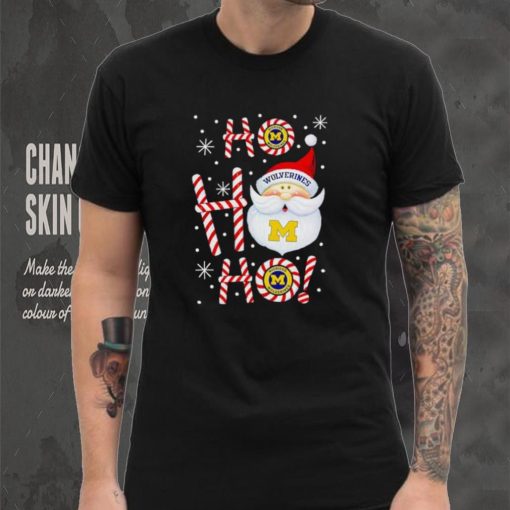 Michigan Wolverines Santa Claus ho ho ho shirt