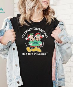 Mickey And Minnie Mouse All I Want For Christmas Is A New President T Shirt