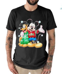 Mickey And Pluto Merry Christmas Shirt