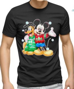 Mickey And Pluto Merry Christmas Shirt