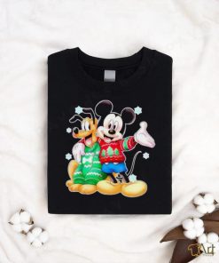 Mickey And Pluto Merry Christmas Shirt