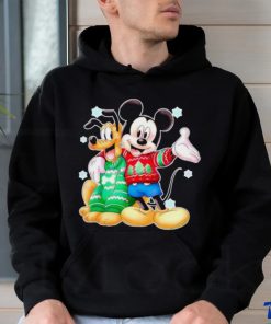 Mickey And Pluto Merry Christmas Shirt