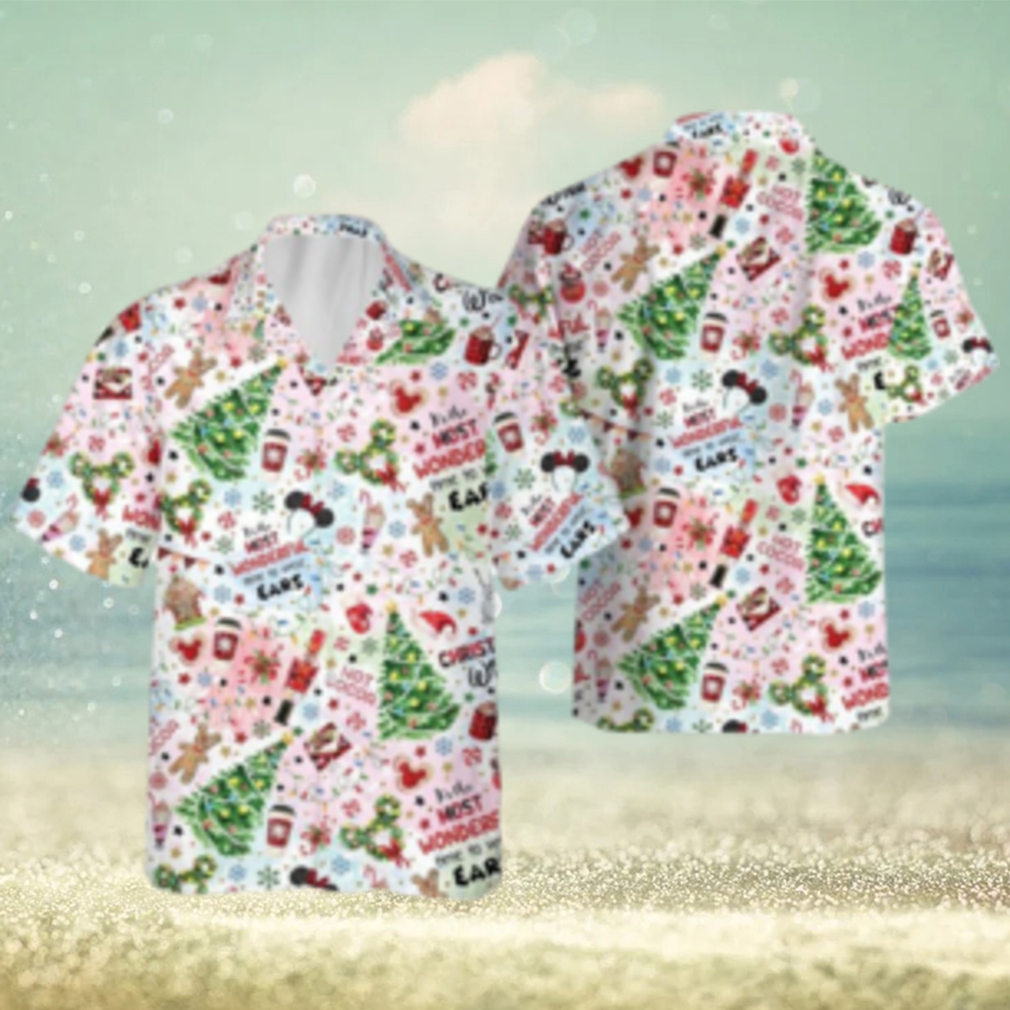 Mickey Gingerbread Disney Christmas Hawaiian Shirts Disneyland Xmas Party Up Mickey Gingerbread Disney Christmas Hawaiian Shirts Disneyland Xmas Party Up