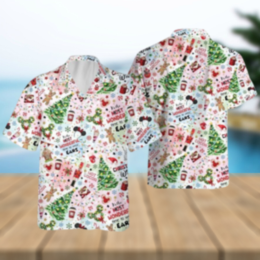 Mickey Gingerbread Disney Christmas Hawaiian Shirts Disneyland Xmas Party Up Mickey Gingerbread Disney Christmas Hawaiian Shirts Disneyland Xmas Party Up