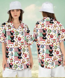 Mickey Ho Ho Friends Baubles Christmas Disney Hawaiian Shirts Merry Xmas