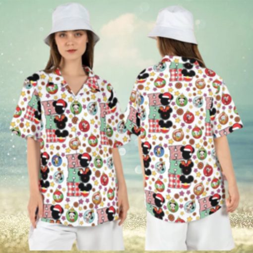 Mickey Ho Ho Friends Baubles Christmas Disney Hawaiian Shirts Merry Xmas