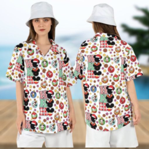 Mickey Ho Ho Friends Baubles Christmas Disney Hawaiian Shirts Merry Xmas