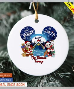 Mickey Minnie Disney wish Christmas custom name ornament