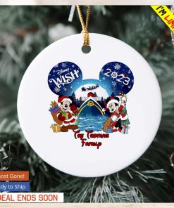 Mickey Minnie Disney wish Christmas custom name ornament