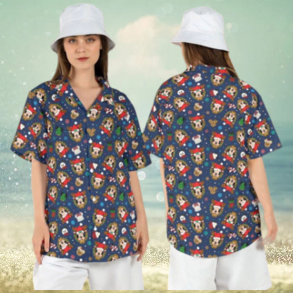 Mickey Minnie Tree Disney Christmas Hawaiian Shirts Button Xmas Holiday Aloha Mickey Minnie Tree Disney Christmas Hawaiian Shirts Button Xmas Holiday Aloha