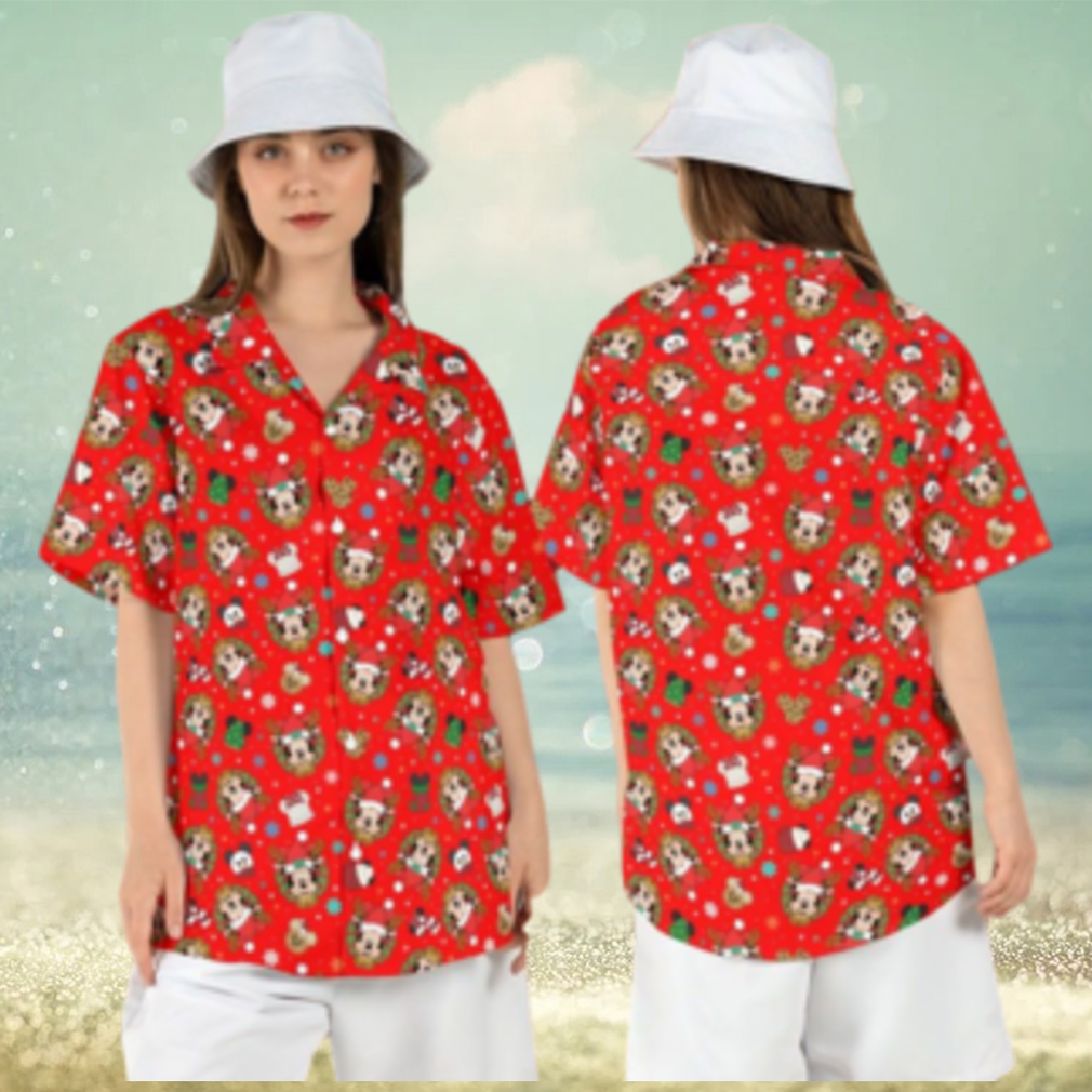 Mickey Minnie Xmas Disneyland Christmas Hawaiian Shirts Button Up Holiday Tree Mickey Minnie Xmas Disneyland Christmas Hawaiian Shirts Button Up Holiday Tree