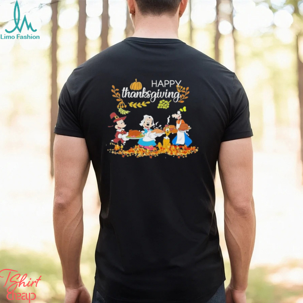 Mickey Mouse And Friends Happy Thanksgiving Shirt - Limotees