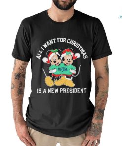 Mickey Mouse FJB All I Want For Christmas Is A New President Shirt