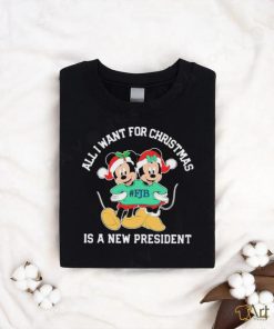 Mickey Mouse FJB All I Want For Christmas Is A New President Shirt