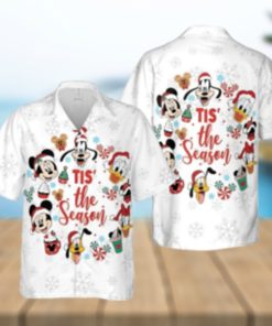 Mickey Mouse Tis The Season Hawaiian Christmas Very Merry Party Shirt