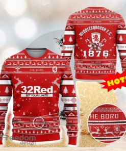 Middlesbrough FC The Boro 3D Ugly Christmas Sweater